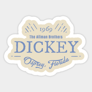 Dickey Betts Vintage Sticker